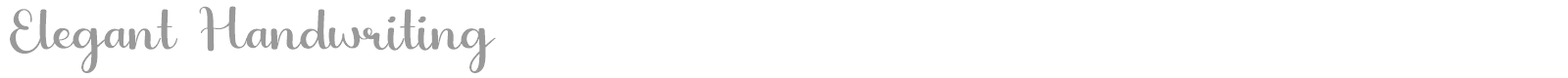 Elegant Handwriting font preview